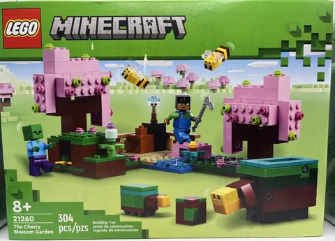 Minecraft Cherry Blossom Garden Lego 21260 Boxed Set 8+ Steve Zombie. SEALED