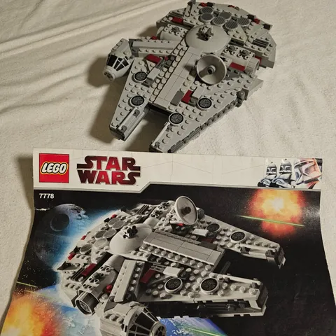 LEGO Star Wars Episode 4 7778 Midi-Scale Millennium Falcon 99% COMPLETE Han Solo
