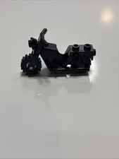 LEGO - Minifig Vehicle, Old Style Motorcycle with Wheels - Black