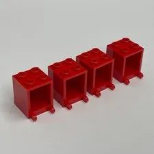 Lego 4345 Red Replacement Parts Pieces Lot of 4
