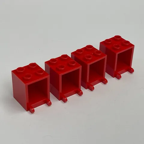 Lego 4345 Red Replacement Parts Pieces Lot of 4