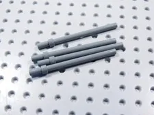 LEGO Lot of 4 Dark Bluish Gray 6L Staffs Weapon Minifig BR