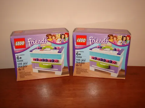Lego Friends 40266 Mini Keepsake/Jewelry/Storage Box X 2 - Sealed NIB