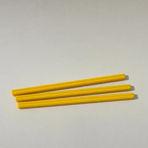 Lego Technic Axles 3 1/2" Yellow Replacement Add-on Pieces Parts Lot of 3