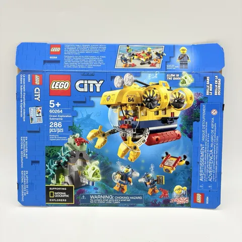 LEGO CITY Ocean Exploration Submarine 60264 Retired 2020- Box Package Only