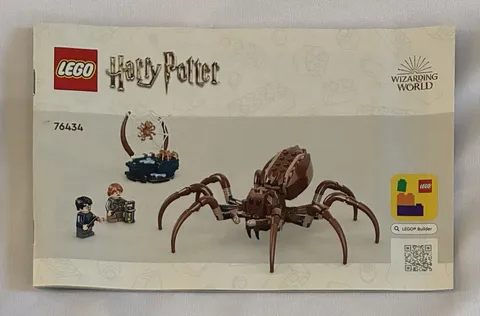 LEGO Harry Potter Aragog 76434 Illustrated Instruction Manual Booklet