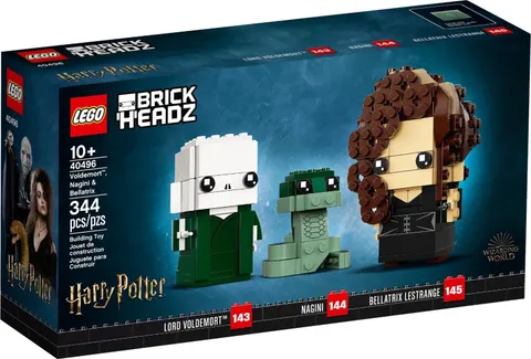 LEGO Brickheadz: Harry Potter (40496) Voldemort, Nagini & Bellatrix New/Sealed