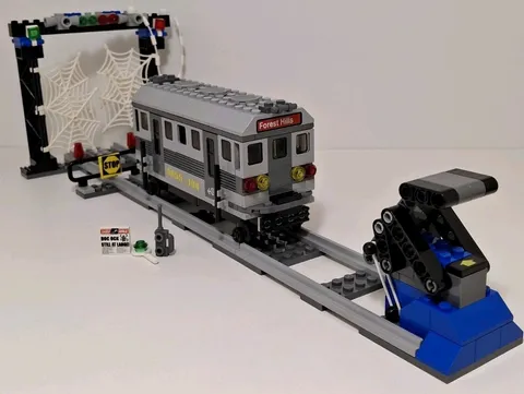 Lego Spider Mans Train Rescue Set 4855 NO MINIFIGURES Missing 4 Parts