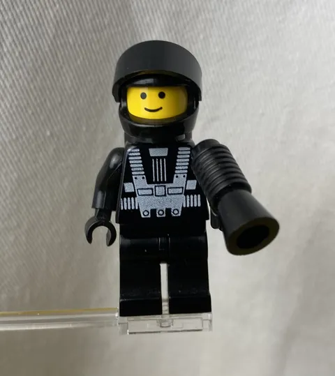 Vintage Lego Minifigure sp001 Blacktron I 1987 Rare Space Astronaut Complete 