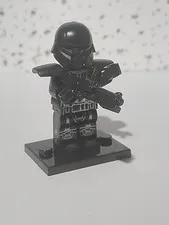 Lego Star Wars Dark Trooper  Phase 3  Mandalorian Custominifig  New Rare W Stand