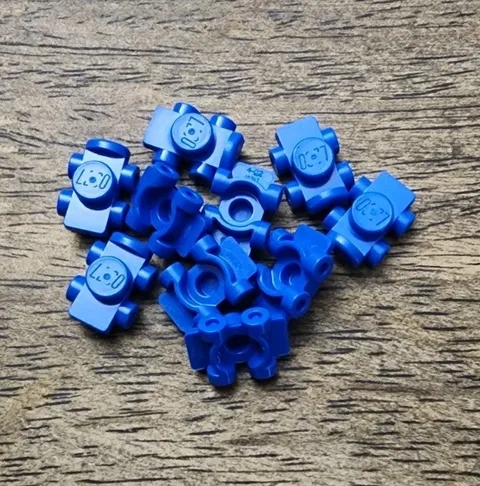 LEGO Blue Minifigure Footgear Roller Skate. QTY 10. Part No. 11253