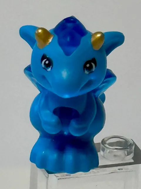LEGO: "DRAGON" Elves Baby (26090pb05) Molded Trans-Dark Blue Stomach RARE *NICE*