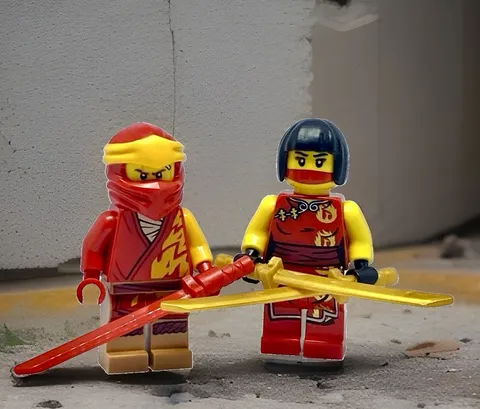 FIRE NINJA KAI NINJAGO LEGO + NYA (p)