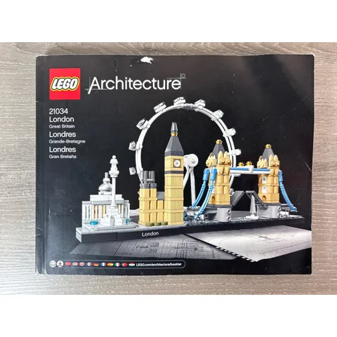 LEGO Architecture London 21034 Instruction Manual Skyline Replacement Booklet