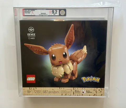 2026 LEGO Pokémon Eevee 72151 AFA 9.2 NM+ Graded Sealed Building Set 587pcs