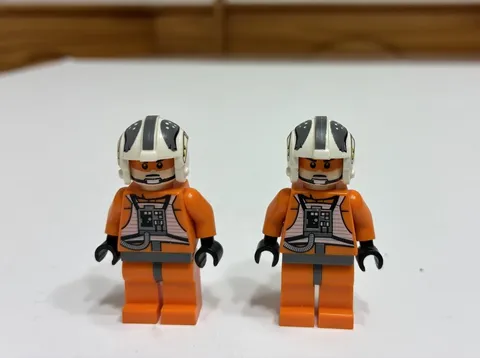 LEGO Star Wars Rebel Pilot Zev Senesca sw0260 Mini-Figure Lot of 2