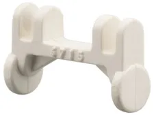 LEGO 5x White Minifigure, Utensil Stretcher Wheels inv.628