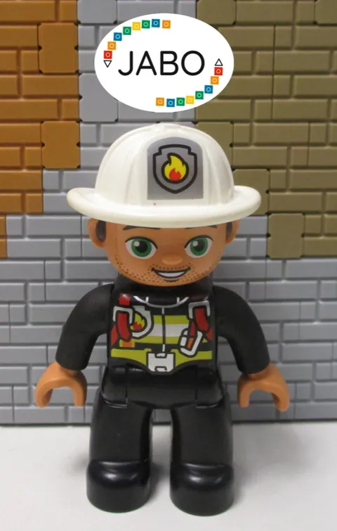 (P14/6/10) Lego Duplo Figure Man Fireman