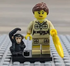 LEGO Zookeeper Minifigure Series 5 Col071 Collectible 8805 CMF With Monkey 