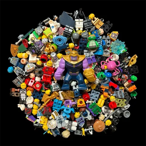 LEGO Minifigure Bulk Parts and Accesories Lot: Rare Ninjago Super Heros and More