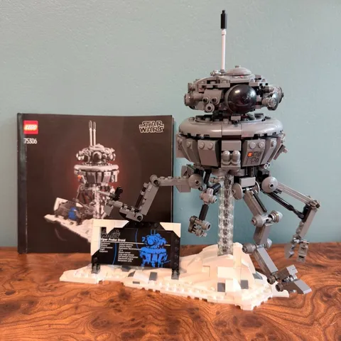 Lego Star Wars 75306: Imperial Probe Droid Retired Set Complete W/ Manual