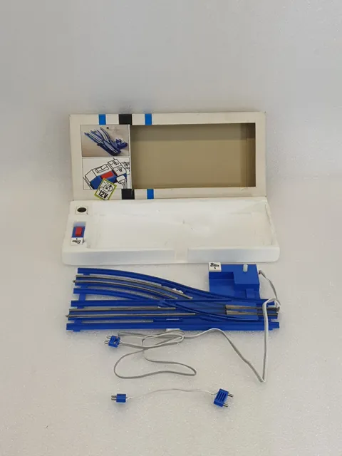 LEGO ® 753-1 electric switch right 12 V railway blue with original packaging No.: 2