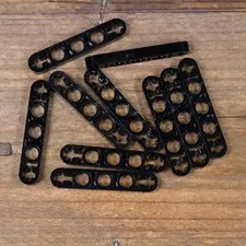 LEGO Black Technic Liftarm Thin 1 x 5 Axle Holes Part 11478 44864 Qty 10