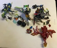 Random Lego and Bakugan Incomplete Lot Hero Factory Dragon Jet Rocka Minifigs 