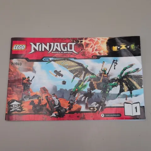 Lego 70593 Book 1 Ninjago Masters Of Spinjitzu Instruction Manual Only