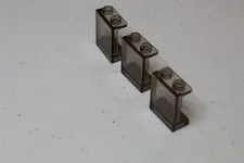 (3) Lego Parts 94638 1x2x2 Panels - Clear Smoke