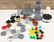 Mixed Lot of 54 Random LEGO Colors Round Variety Building Loose Parts Pieces