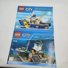 Lego City Deep Sea Exploration Vessel  Set 60095 Instruction Manuals 3, 4 Only