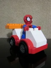 Lego Duplo Spiderman Figure Marvel Superhero 2.5" & Red Car Base 13305c01