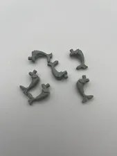 Lego Classic Ninja Ornamental Fish Lot Gray 6x