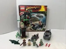 Lego Indiana Jones - River Chase Set #7625 - Near Complete W/ Box - No Manual