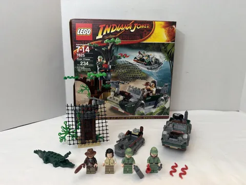 Lego Indiana Jones - River Chase Set #7625 - Near Complete W/ Box - No Manual