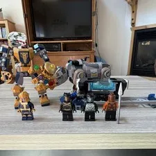 LEGO Marvel set lot. Thanos mech and black panther rhino