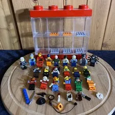 Lego Figure Storage Case with 21 Figures