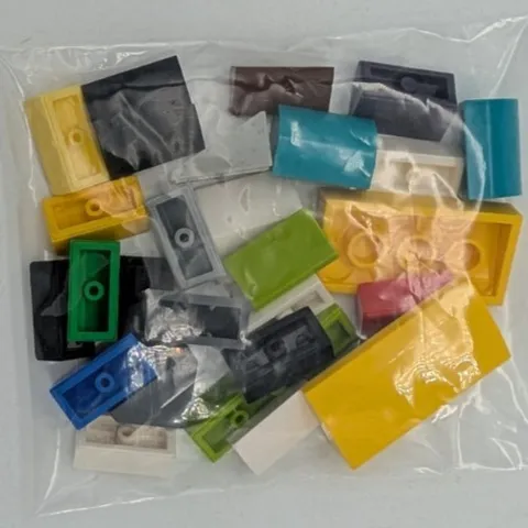 LEGO various curves & slopes (20 pcs) various colors Brick lot