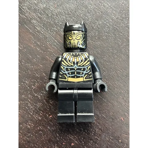 Lego Erik Killmonger / Golden Jaguar #sh0477 Set #76099 Rhino Face-Off