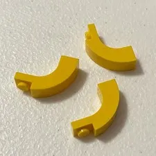 Lego 92903 Yellow Replacement Add-on Pieces Parts Lot of 3