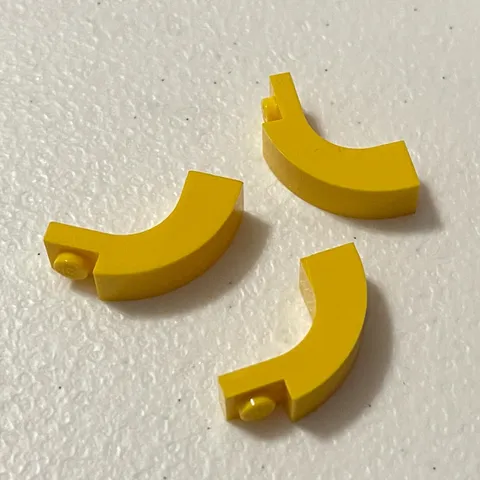Lego 92903 Yellow Replacement Add-on Pieces Parts Lot of 3