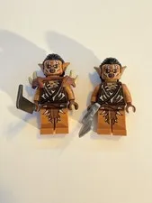 Lego The Hobbit Gundabad orc with hair x2
