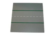 Lego® Street Base Plate Pad 32x32 Straight without Footway GREY