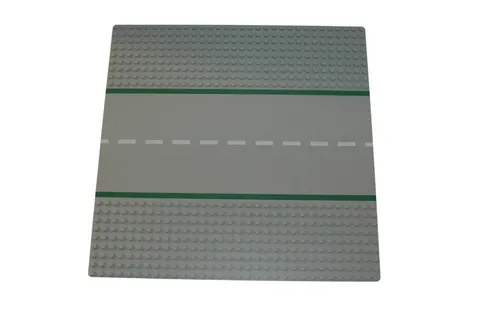 Lego® Street Base Plate Pad 32x32 Straight without Footway GREY