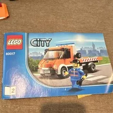 LEGO City 60017 Flatbed Truck Great Vehicles 212 pcs Age 5-12 Manual No Box