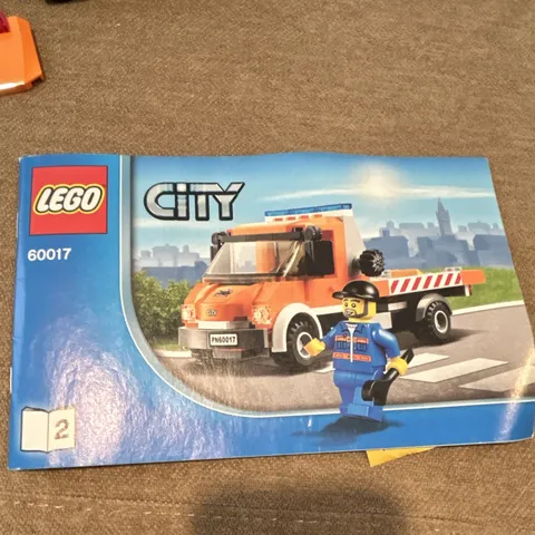 LEGO City 60017 Flatbed Truck Great Vehicles 212 pcs Age 5-12 Manual No Box