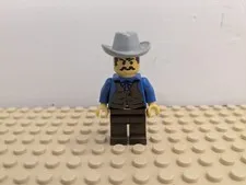 LEGO Western Cowboy Flatnose Curry (ww013) Minifigure - 6765 Gold City Junction