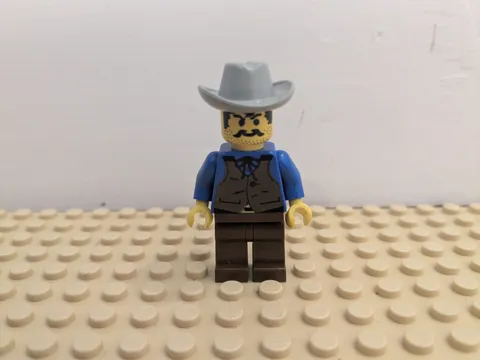 LEGO Western Cowboy Flatnose Curry (ww013) Minifigure - 6765 Gold City Junction