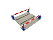 Lego® 12V 4.5V TRAIN Railway Level Crossing with Barriers GREY BLUE